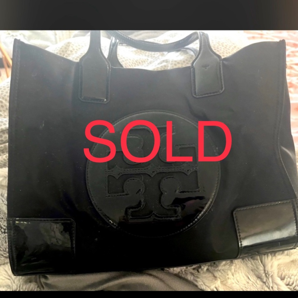 Tory Burch Small Patent Leather Ellen Tote